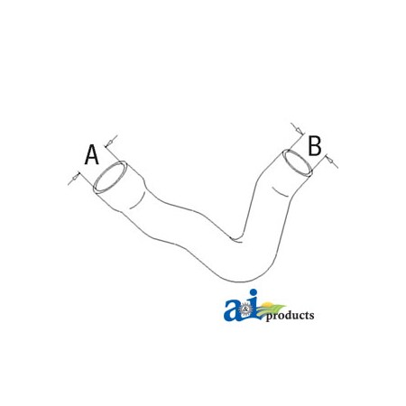 A & I Products Radiator Hose, Lower 10" x3" x1" A-3698937M1